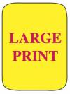 Yellow Large Print sticker
